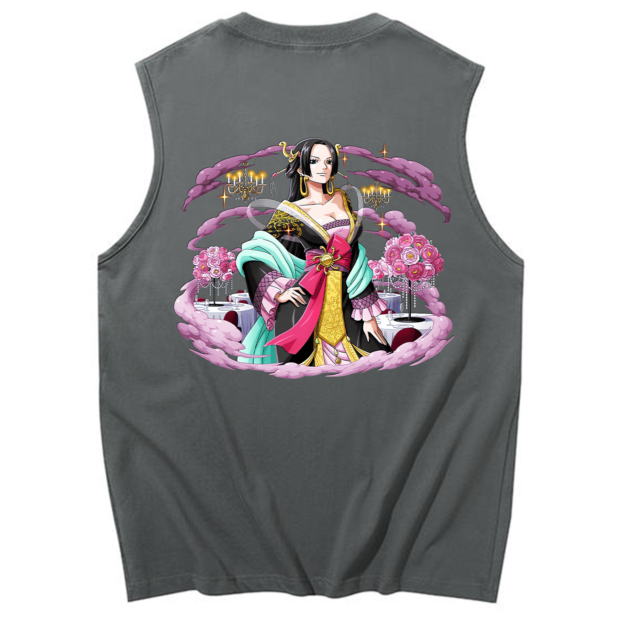 ワンピース ボア・ハンコック ONE PIECE Boa·Hancock コットン100％タンクトップ（背面プリント）
